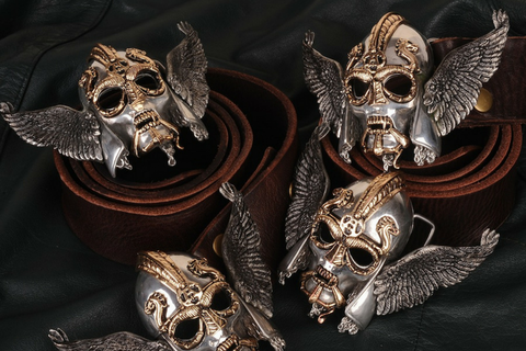 Brass Skull Lighter Pendant