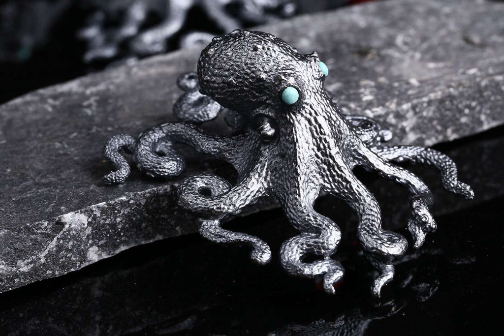 Gem Embellished Octopus Pendant - Holy Buyble