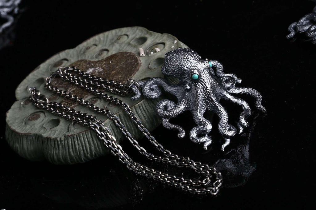 Gem Embellished Octopus Pendant - Holy Buyble