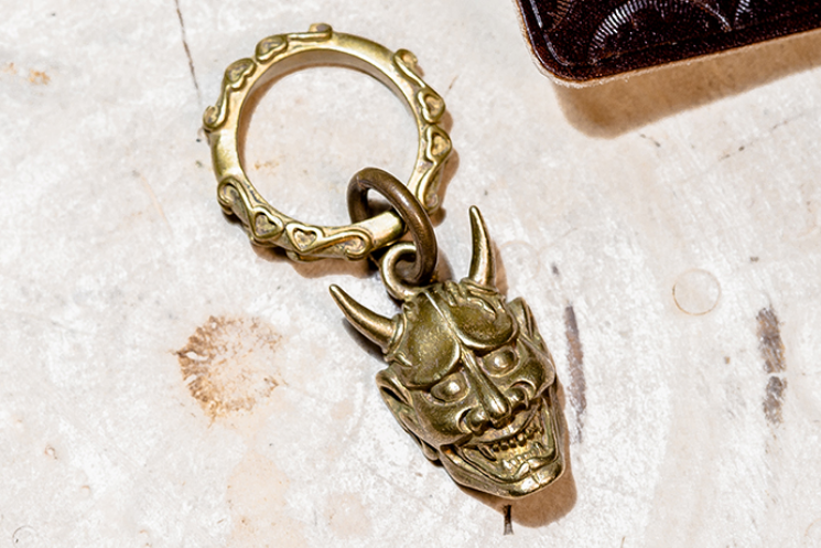 Brass Oni Key Ring - Holy Buyble