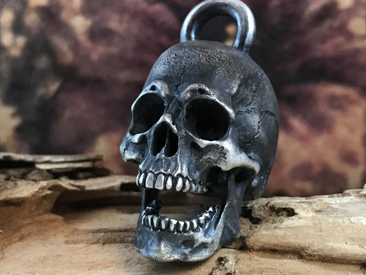 Open Jaw Silver Skull Pendant - Holy Buyble