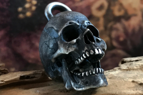 Brass Skull Lighter Pendant
