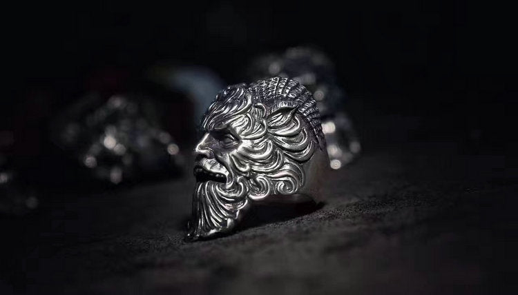 Horned Pan Faun Ring - Holy Buyble