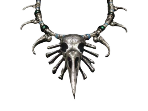 Satan Horned Demon Skull Skeleton Paracord Bracelet