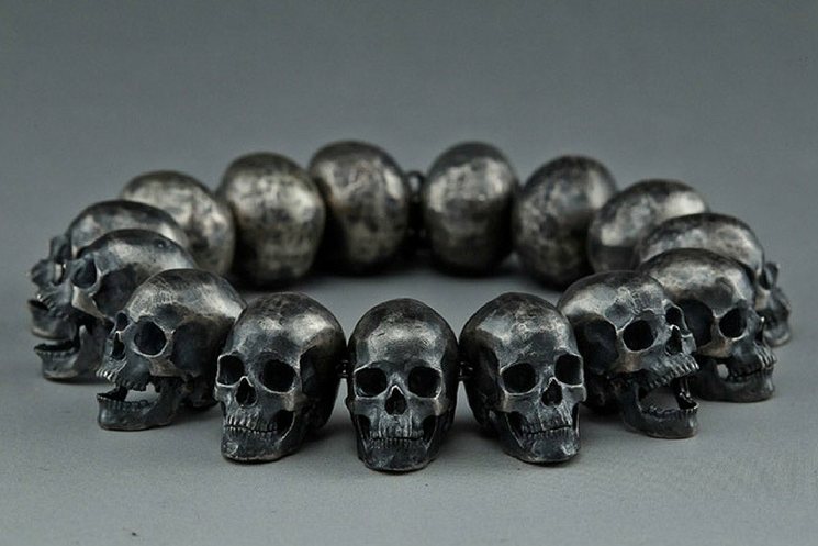 Steampunk Chain Skull Bracelet Holy Buyble