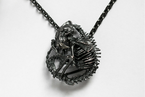 Chain Skull Necklace