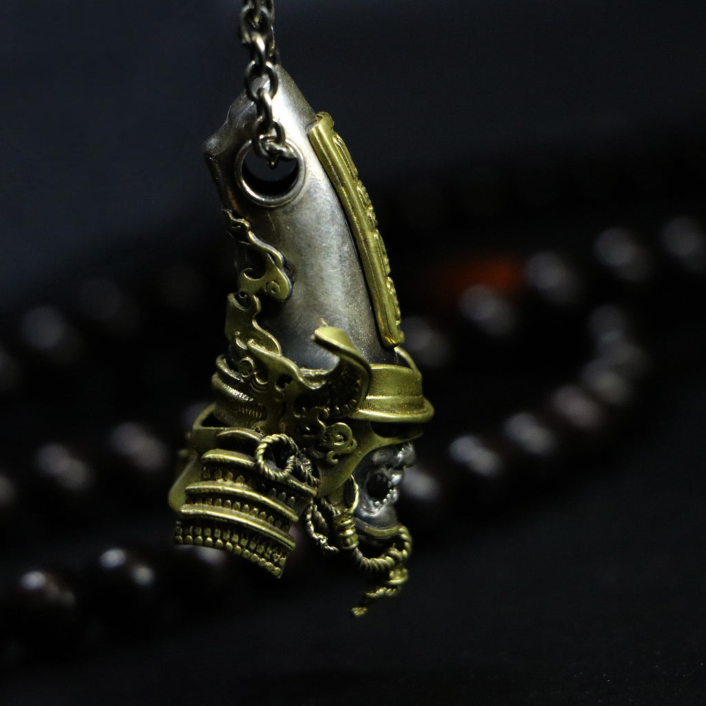 Samurai Skull Necklace