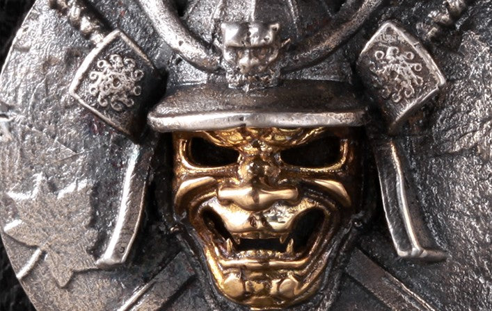 Japanese Samurai Mask Pendant - Holy Buyble