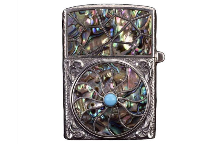 Custom Floral Zippo Lighter Case