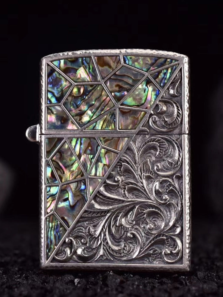 Custom Floral Zippo Lighter Case