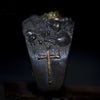 Skeleton Skull ring 24K gold skull ring cross ring