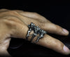 spine skeleton skull ring