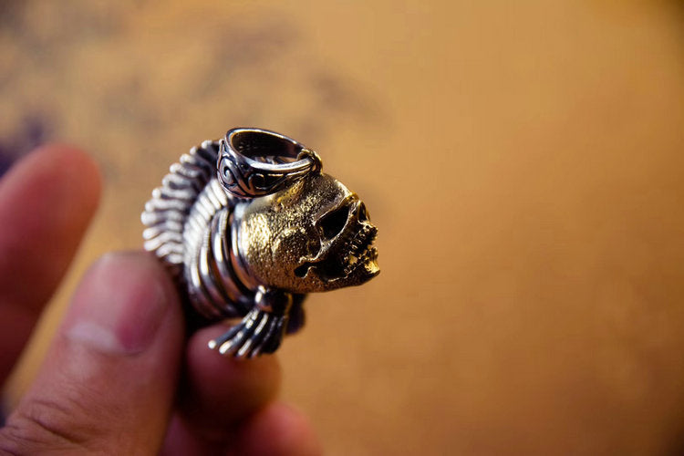 Punk Piranha Fish Skeleton Pendant - Holy Buyble