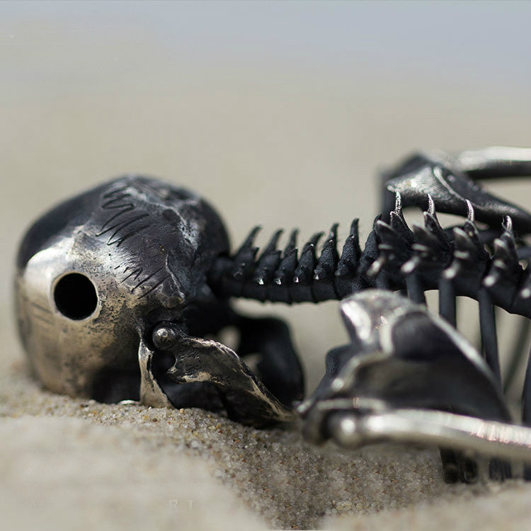 Half Skeleton Pendant - Holy Buyble