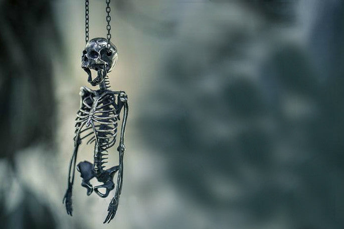 Half Skeleton Pendant - Holy Buyble