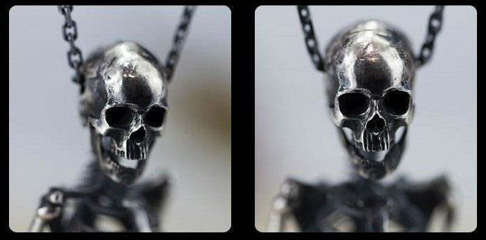 Half Skeleton Pendant - Holy Buyble