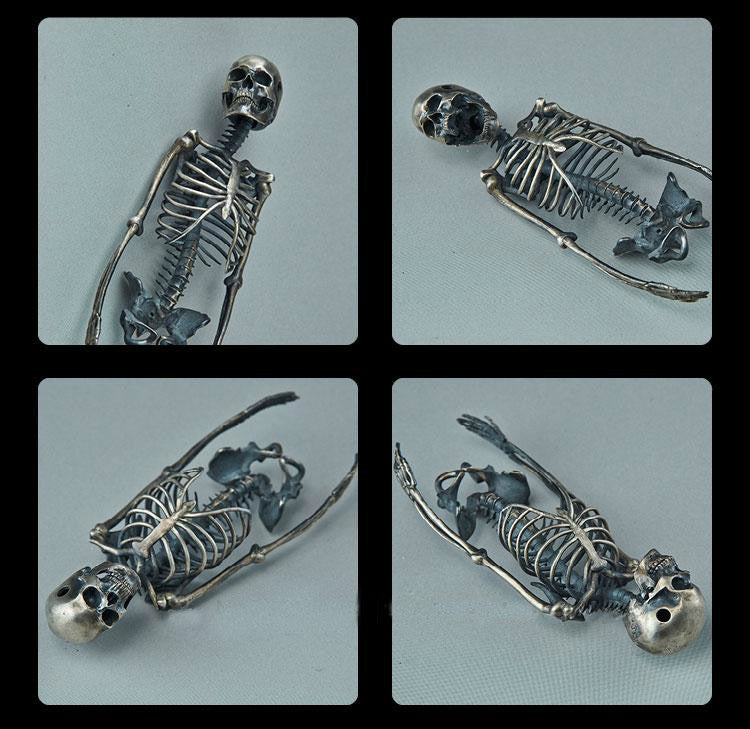 Half Skeleton Pendant - Holy Buyble