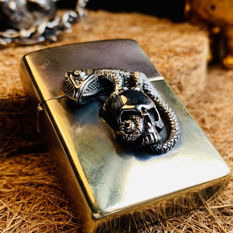 Lizard & Skull Zippo Custom Case