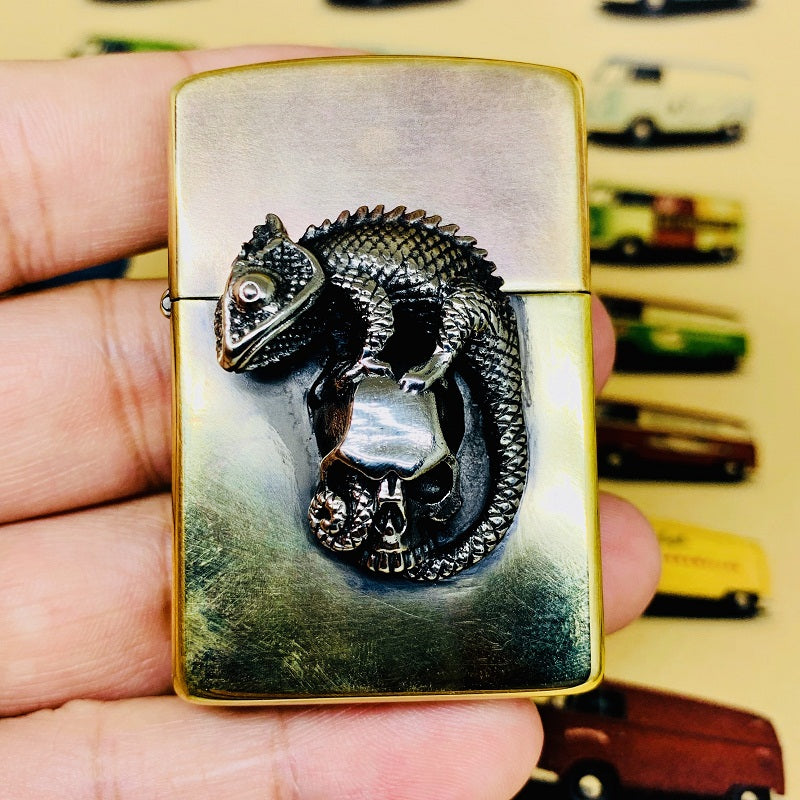 Lizard & Skull Custom Lighter Case