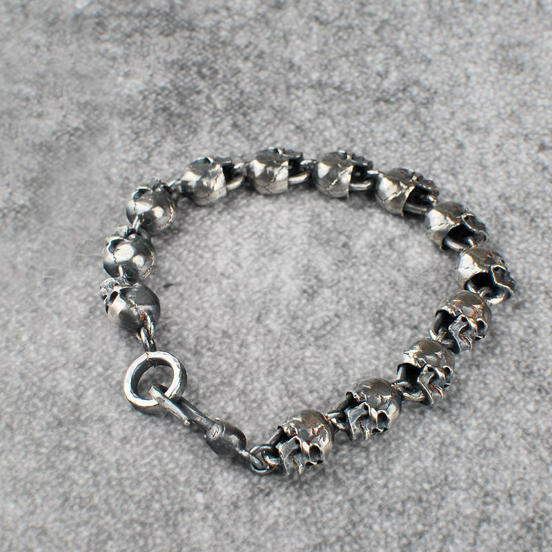 Miniature Skull Chain Bracelet - Holy Buyble