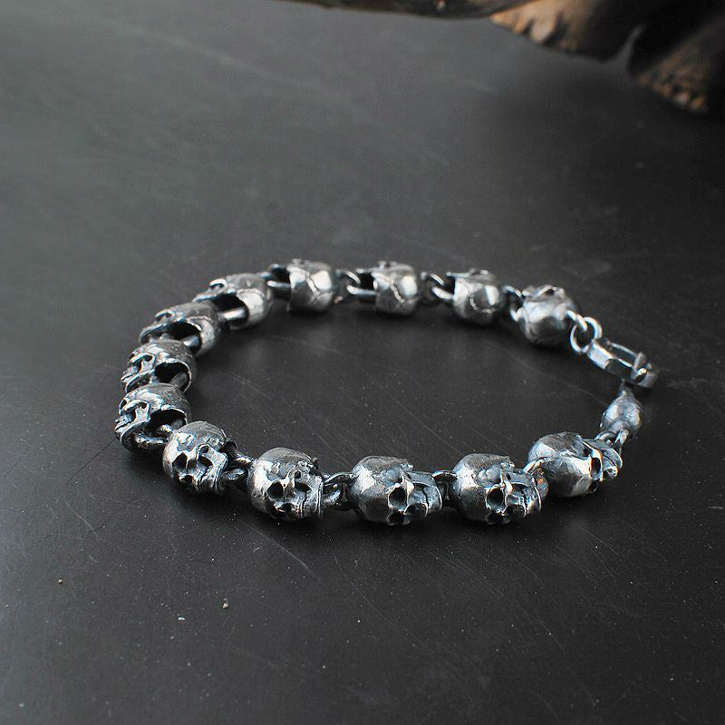 Miniature Skull Chain Bracelet - Holy Buyble