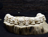 Customizable Mammoth Ivory Fossil Mystic Skull Bracelet - Holy Buyble