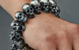 Steampunk Chain Skull Bracelet - Holy Buyble