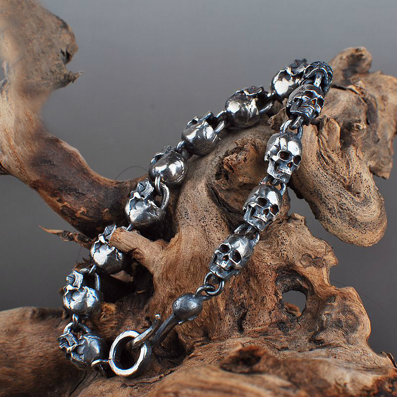 Miniature Skull Chain Bracelet - Holy Buyble