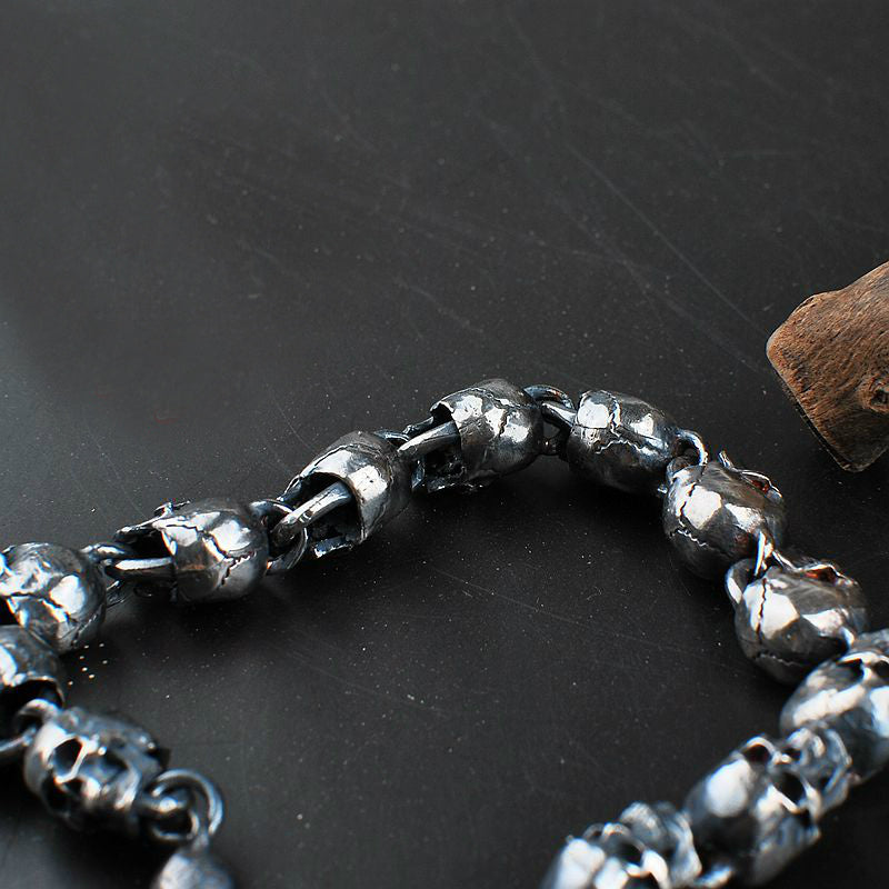 Miniature Skull Chain Bracelet - Holy Buyble