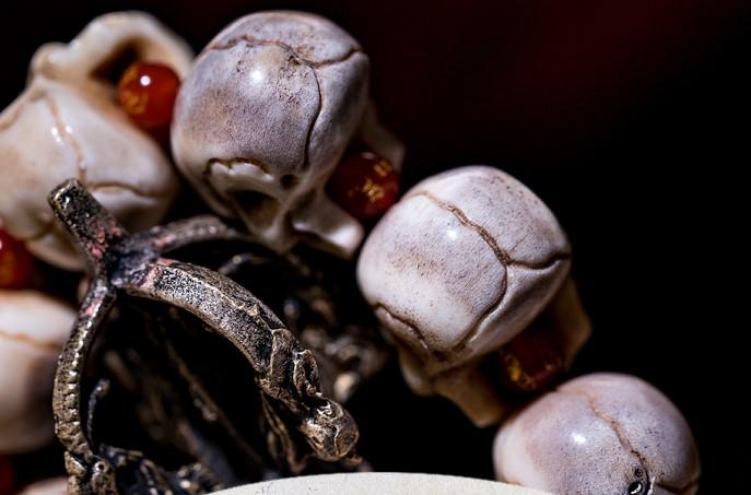 Deer Antler Decayed Skull Bracelet - Holy Buyble