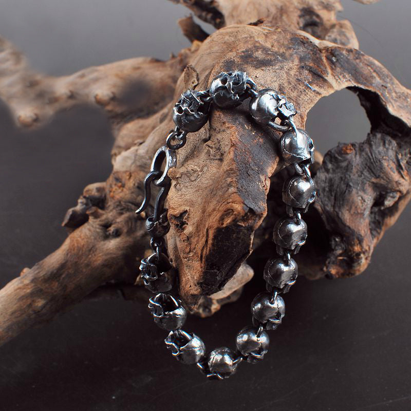 Miniature Skull Chain Bracelet - Holy Buyble