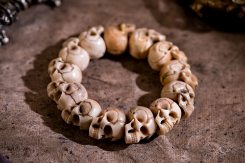 Tibetan Goat Horn Skull Necklace