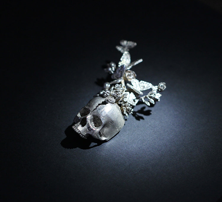 Skull Butterfly Brooch - Holy Buyble