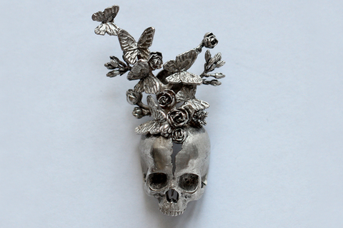 Moveable Jaw Realistic Skull Ring