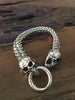 Spin Biting Twin Skull Bracelet - Holy Buyble