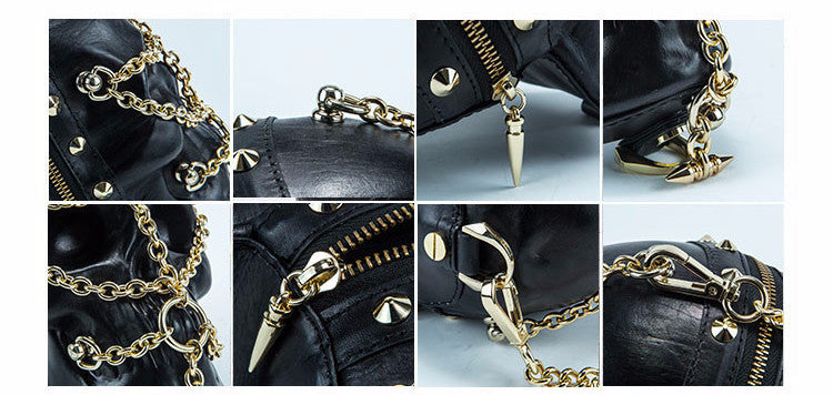 Mummy Skull Chain Studded Sling Bag - Holy Buyble