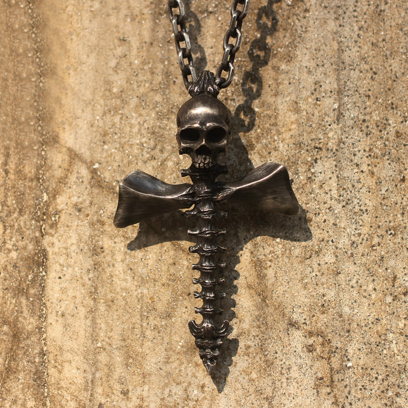 Skull Crossbones Pendant - Holy Buyble