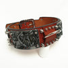 Grim Reaper Studded Leather Dog Collar - Holy Buyble