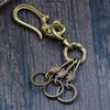 Brass Skull Hook Demon Key Ring - Holy Buyble