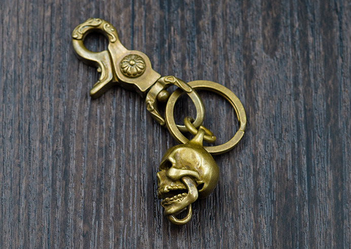 Brass Skull Key Ring – Holy Buyble