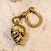 Brass Skull Key Ring - Holy Buyble