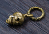 Brass Skull Key Ring - Holy Buyble