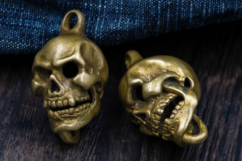 Brass Oni Key Ring