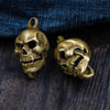 Brass Skull Key Ring - Holy Buyble