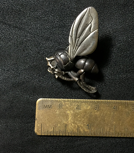 Skull Demon Invader Bee Silver Pendant - Holy Buyble