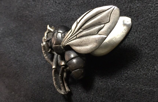 Skull Demon Invader Bee Silver Pendant - Holy Buyble