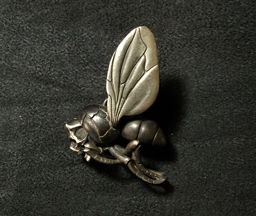 Skull Demon Invader Bee Silver Pendant - Holy Buyble