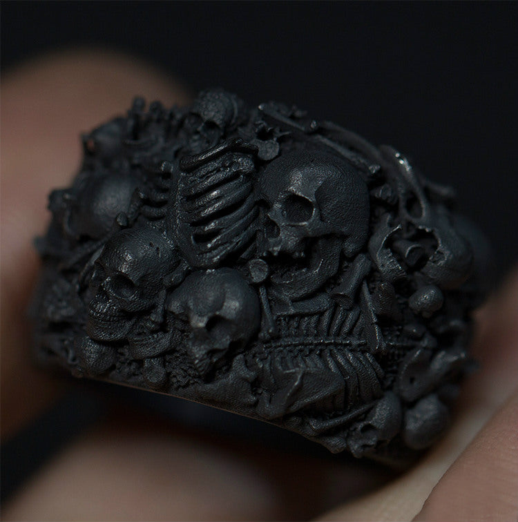 Skeleton Nightmare Master Skull Ring - Holy Buyble