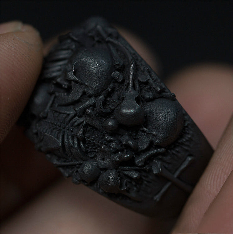 Skeleton Nightmare Master Skull Ring - Holy Buyble