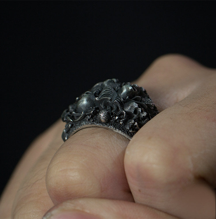 Skeleton Nightmare Master Skull Ring - Holy Buyble